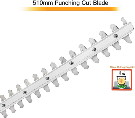 500W 510mm ব্লেড বৈদ্যুতিক গার্ডেন হেজ এবং শাখা কাটার ABS কেস