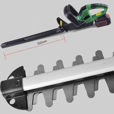 18V 2.0Ah 550mm বৈদ্যুতিক হেজ কাটার মেশিন ব্যাটারি সহ ডুয়াল ব্লেড কর্ডলেস হেজ ট্রিমার
