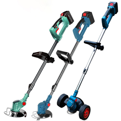 বাগানের কাজের জন্য সুইং প্লাস্টিক ব্লেড সহ 850W 24V কর্ডলেস গ্রাস ব্রাশ ট্রিমার