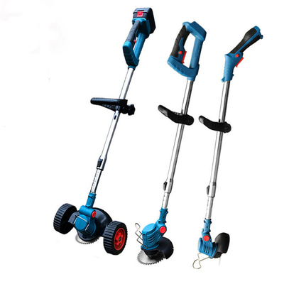 বাগানের কাজের জন্য সুইং প্লাস্টিক ব্লেড সহ 850W 24V কর্ডলেস গ্রাস ব্রাশ ট্রিমার